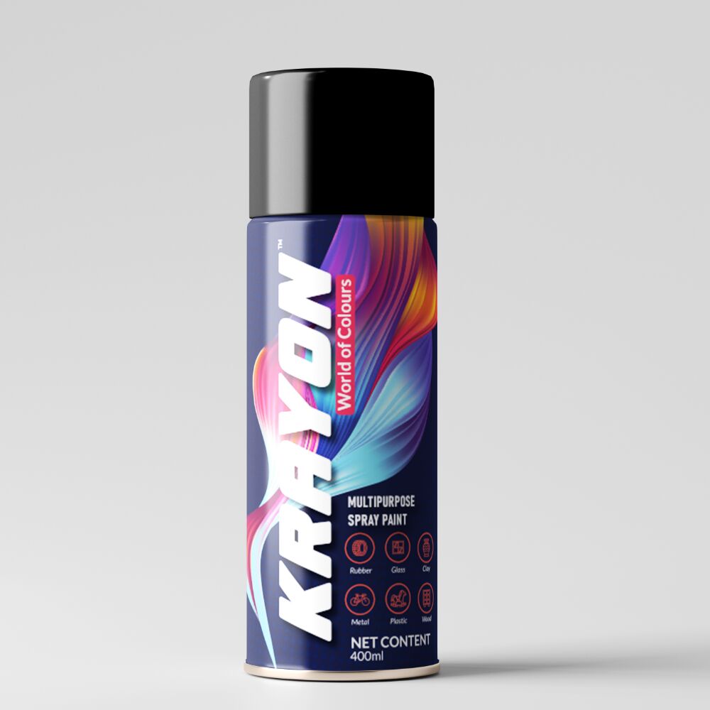 gloss black spray paint