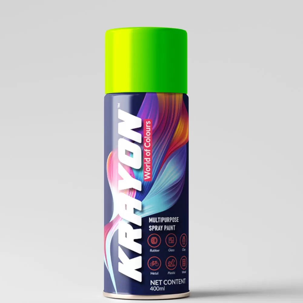 neon green spray paint