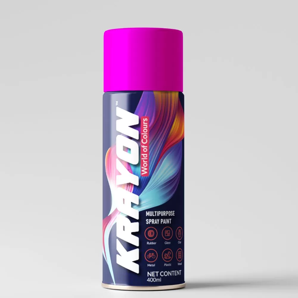 fluorescent pink spray paint